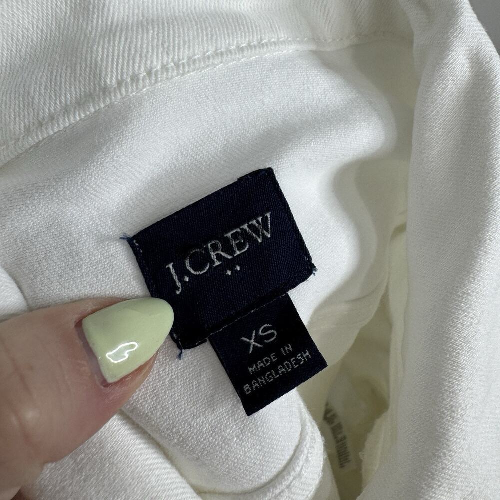 J.Crew Womens Jean Jacket XS White Wash Classic Crop Preppy Old Money Prep 2024 - Picture 11 of 13